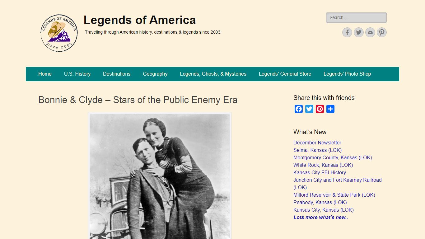 Bonnie & Clyde – Stars of the Public Enemy Era